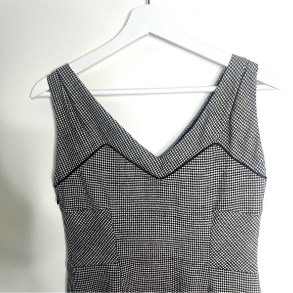 Diane Von Furstenberg Raisa Sheath Wool Dress White Black Size 10 - Picture 6 of 12